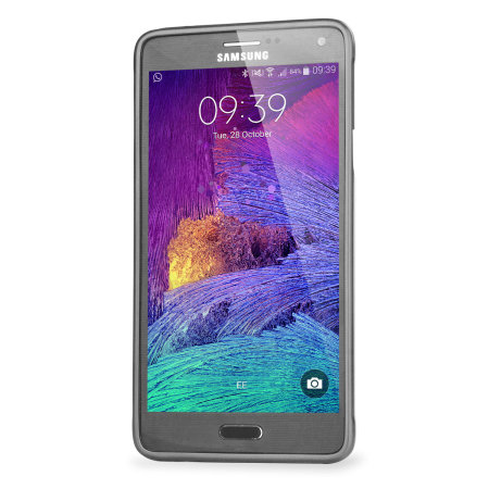 Coque Samsung Galaxy Note 4 Mercury Goospery iJelly Gel Argent Métal