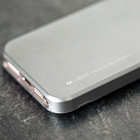 Mercury Goospery Jelly iPhone SE Gel Case Hülle Metallic Grau