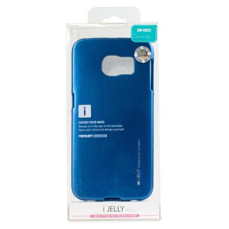 Mercury iJelly Samsung Galaxy S6 Edge Gel Case - Blauw