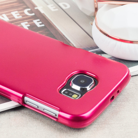 Funda Samsung Galaxy S6 Mercury Goospery iJelly Gel - Rosa Metalizado