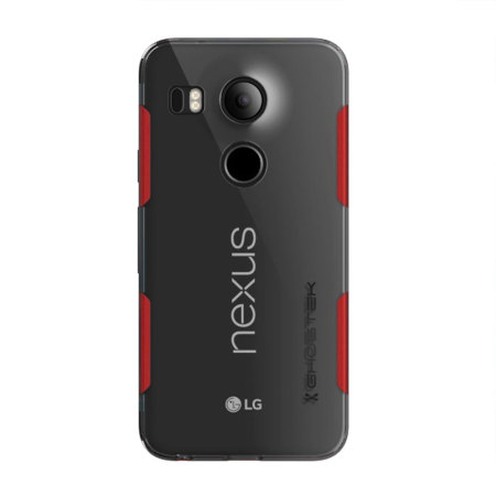 Funda Nexus 5X Ghostek Cloak - Transparente / Roja