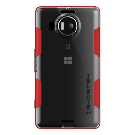 Ghostek Cloak Bumper Microsoft Lumia 950 XL Tough Case - Clear / Red