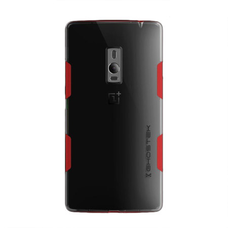Ghostek Cloak OnePlus 2 Puhelimelle – Läpinäkyvä/Punainen