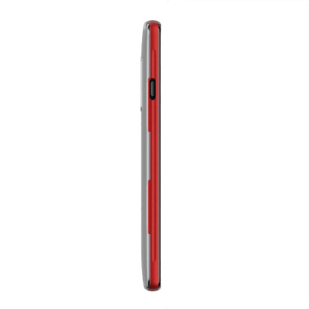 Ghostek Cloak OnePlus 2 Puhelimelle – Läpinäkyvä/Punainen