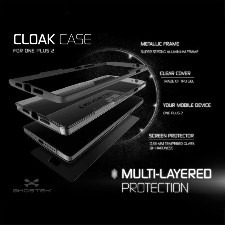 Funda OnePlus 2 Ghostek Cloak - Transparente / Negra