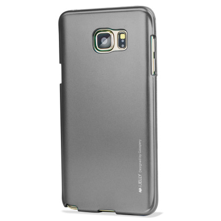 Mercury iJelly Samsung Galaxy Note 5 Gel Case Hülle Metallic Grau