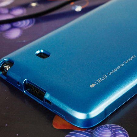 Mercury iJelly Samsung Galaxy Note 4 Gel Case Hülle Blau