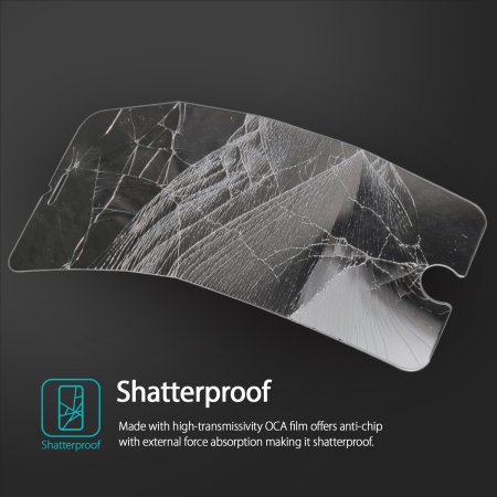 Rearth Invisible Defender iPhone SE Tempered Glas Displazschutz