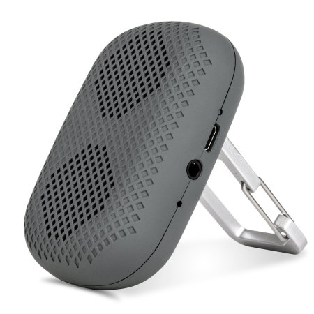 OnEarz Ultra Portable Clip & Go Bluetooth Speaker - Grey