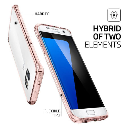 Spigen Ultra Hybrid Samsung Galaxy S7 Edge  - ruusu kristalli