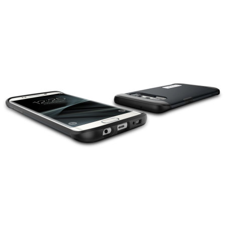 Spigen Slim Armor Case Samsung Galaxy S7 Edge Hülle in Metal Slate