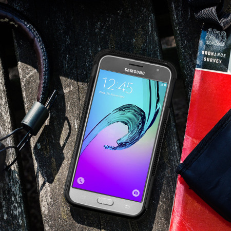 ArmourDillo Samsung Galaxy J3 2016 Protective Deksel - Sort