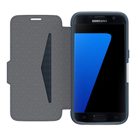 Housse Portefeuille OtterBox Strada Samsung Galaxy S7 Cuir - Bleue