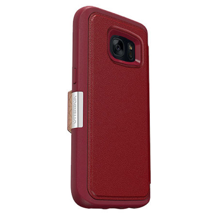 OtterBox Strada Series Samsung Galaxy S7 Ledertasche in Rot