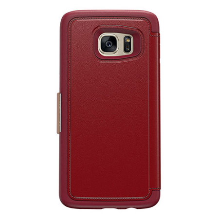 OtterBox Strada Series Samsung Galaxy S7 Edge Leather Case - Red