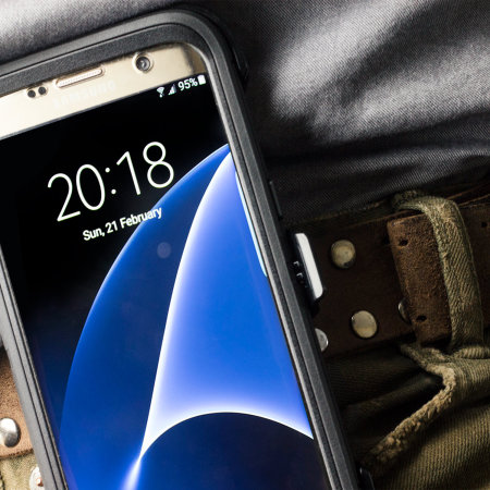 OtterBox Defender Series Samsung Galaxy S7 Case Hülle in Schwarz