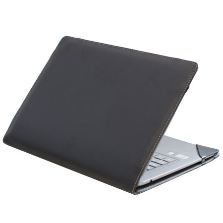 Executive Real Leather Microsoft Surface Book Folio Case - Black