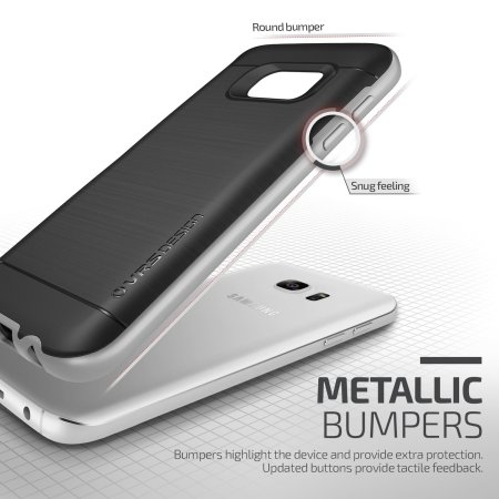 VRS Design High Pro Shield Series Samsung Galaxy S7 Case - Silver