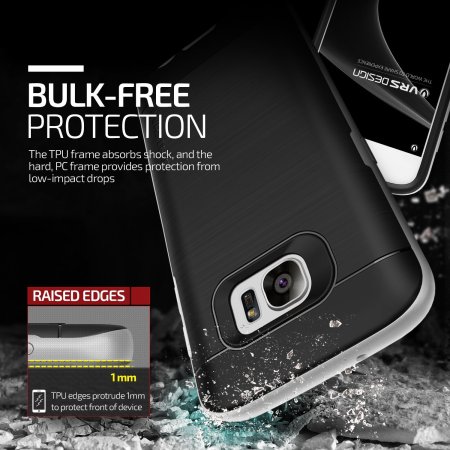 VRS Design High Pro Shield Samsung Galaxy S7 Case Hülle Silber