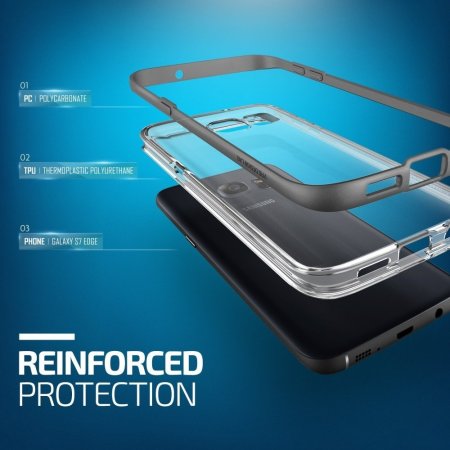 Coque Samsung Galaxy S7 Edge Bumper VRS Design Crystal - Acier