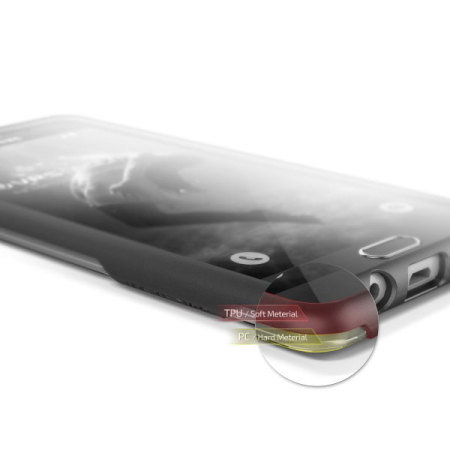 VRS Design Shine Guard Samsung Galaxy A7 2016 Case - Black / Clear