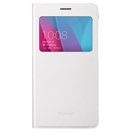 Original Huawei Honor 5X View Flip Case Tasche in Weiß