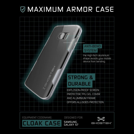 Ghostek Cloak Samsung Galaxy S7 Tough Case - Clear / Silver