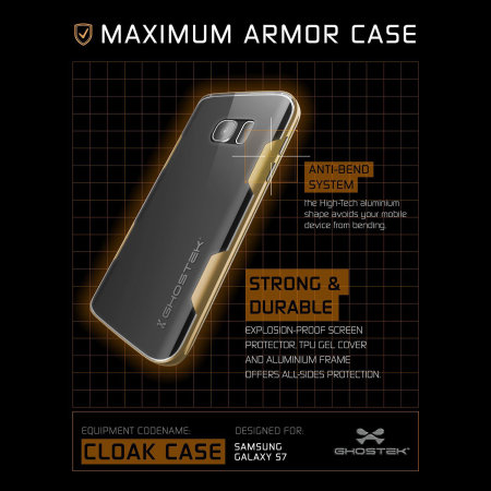 Ghostek Cloak Samsung Galaxy S7 Tough Case - Transparant / Goud