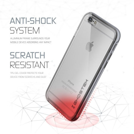 Coque iPhone 6S / 6 Ghostek Cloak Tough – Transparent / Argent