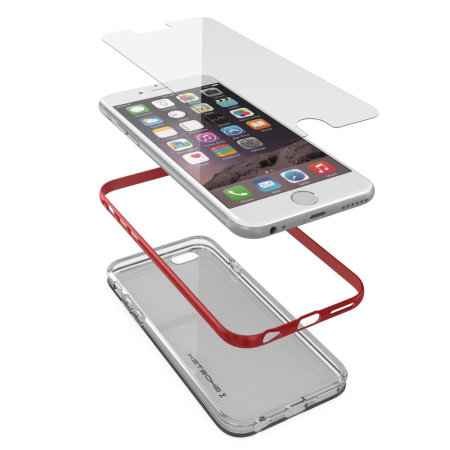 Ghostek Cloak iPhone 6S / 6 Tough Case - Clear / Red