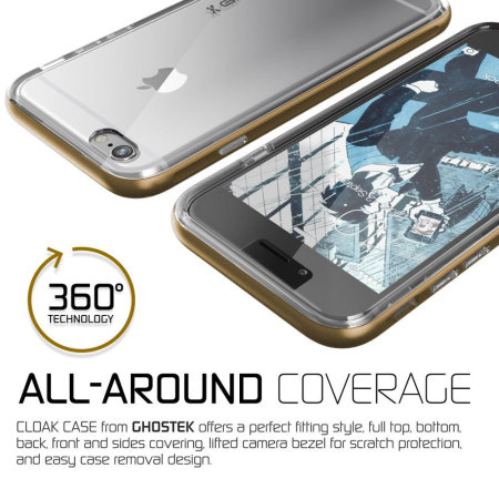 Ghostek Cloak iPhone 6S / 6 Tough Case - Clear / Gold