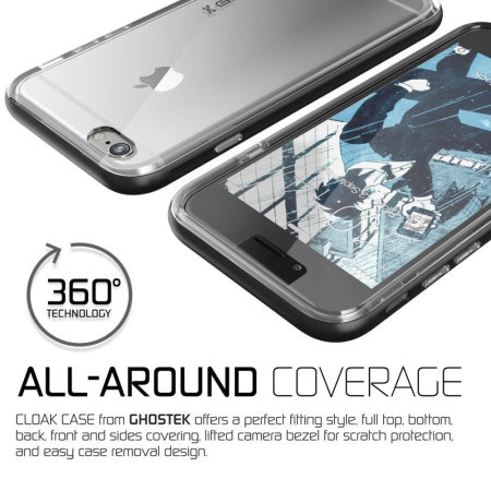 Coque iPhone 6S + / 6 + Ghostek Cloak Tough – Transparent Gris Espace