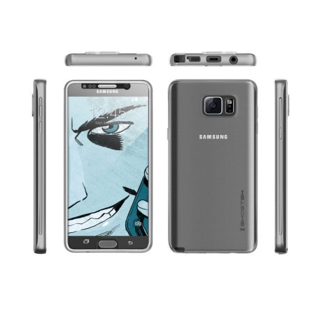Ghostek Cloak Samsung Galaxy Note 5 Tough Case - Clear / Silver