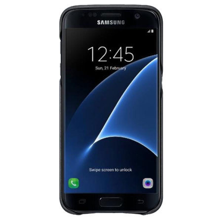 Official Samsung Galaxy S7 Leather Cover - Black