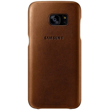 Official Samsung Galaxy S7 Leather Cover - Brown