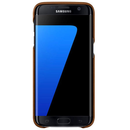 Cover Officielle Samsung Galaxy S7 Edge Cuir - Marron