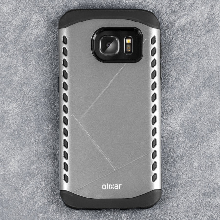 Funda Olixar Shield para el Samsung Galaxy S7 - Gris Oscura