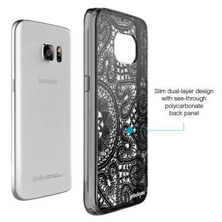 Prodigee Scene Galaxy S7 Case - Black Lace