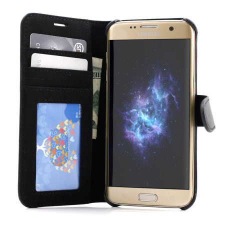 Prodigee Wallegee Samsung Galaxy S7 Edge Wallet Case - Black