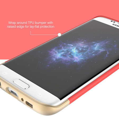 Prodigee Accent Samsung Galaxy S7 Edge Case - Blush / Gold