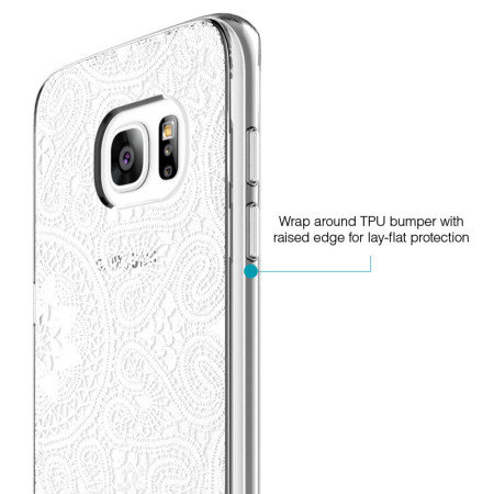 Prodigee Scene Galaxy S7 Edge Case - White Lace