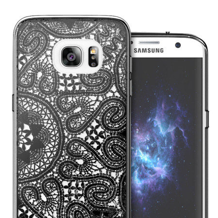 Prodigee Scene Galaxy S7 Edge Case - Black Lace