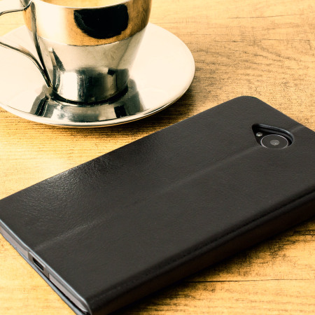 Olixar Leather-Style Microsoft Lumia 650 Wallet Stand Case - Black