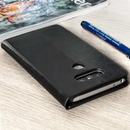 Olixar Leather-Style LG G5 Wallet Case Tasche Schwarz