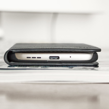 Olixar Leather-Style LG G5 Wallet Case Tasche Schwarz