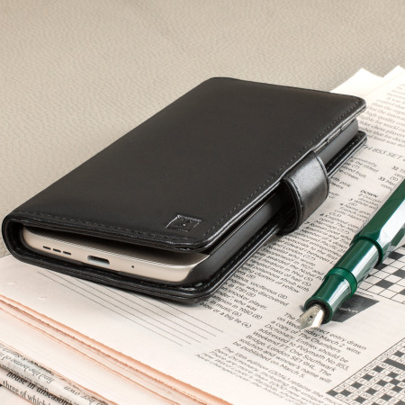 Olixar Genuine Leather LG G5 Wallet Case - Black