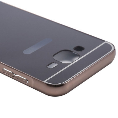 Funda Samsung Galaxy J5 2015 Tuff-Luv en aluminio pulido - Negro