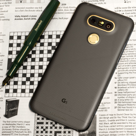Original LG G5 Crystal Guard Case Hülle in Titan Schwarz