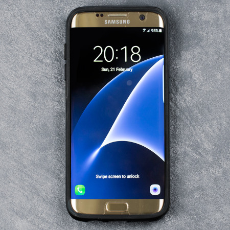 Olixar Shield Samsung Galaxy S7 Edge Case Hülle in Dunkel Grau