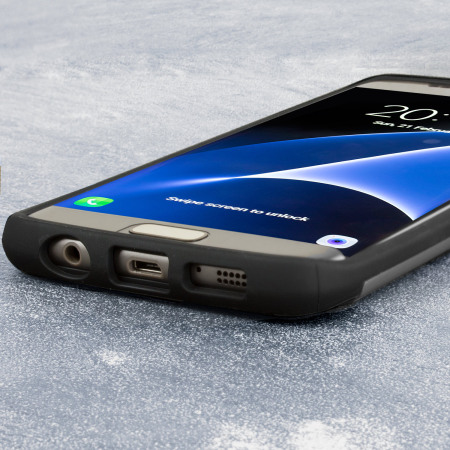 Funda Samsung Galaxy S7 Edge Olixar Shield - Gris Oscura